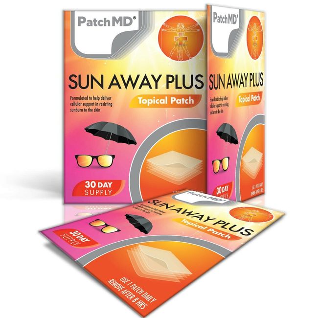 PatchMD Sun Away Plus / Topical Patch / 30 Day Supply  - Brand New Vitamin patch