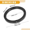 Partuto 4 Pcs 6.5 Inch Universal Speaker Spacer Adapter - Plastic Black