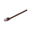 Goobay 95898 CAT 6 Flat-Patch Cable, U/UTP, Dark Brown, 7 m Length