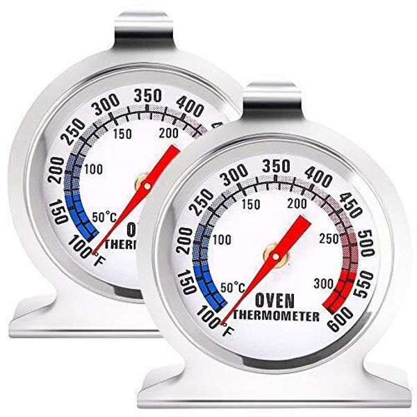 Oven Thermometers Large Dial Oven Grill Monitoring Cooking Thermometer with