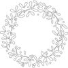Card-io Wreath Majemask Stencil, CDSTMI-01, Gray