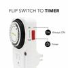 BN-LINK 24 Hr Plug in Mechanical Grounded Programmable Timer Indoor Heavy Duty