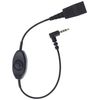 Jabra -CABLE Quick-Disconnect QD to 3.5mm Jack Plug with Push to Talk Function for Smartphones