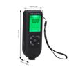 Goshyda Digital Coating Thickness Gauge, Portable Paint Thickness Meter, Automatic Shutdown Function, 0 to 2000UM Range, Coating Measuring Tool for Car Laboratory (Black)