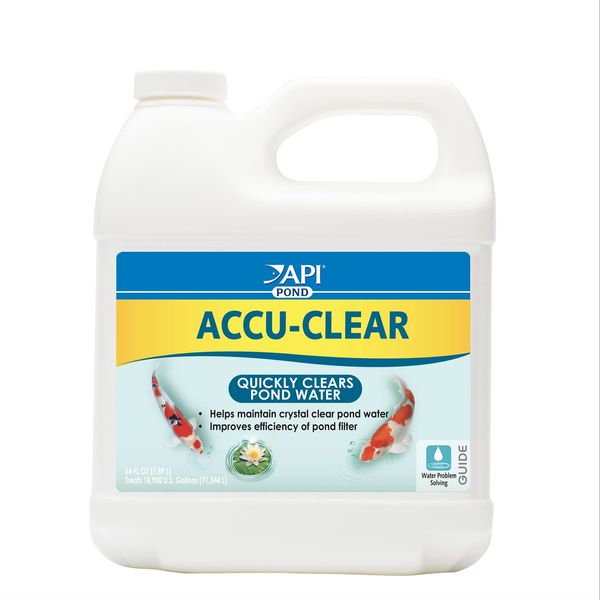 API Pond Accu Clear Water Clarifier 64 oz Clears Cloudy Pond Water Fast