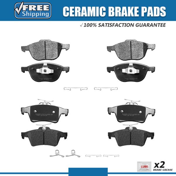 For 2012 2013 2014 2015 Ford Focus Front & Rear Ceramic Brake Pads