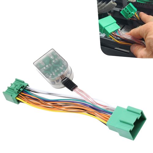 Shakas Subwoofer Amplifier Wiring Harness, RCA Cable Audio Signal Connection Harness, Compatible with GMC Canyon Sierra Yukon Silverado Tahoe Colorado Malibu Camaro Suburban (Multicolored)