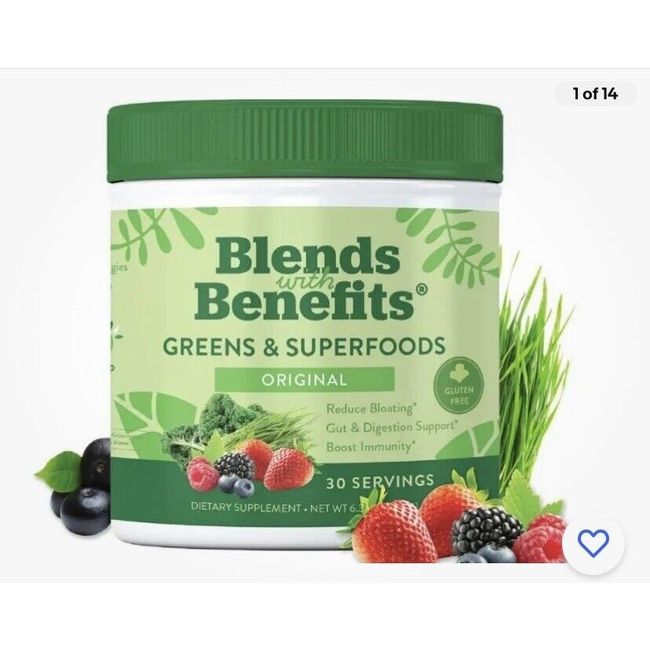 Blends with Benefits Original Dietary Supplement - 6.35 oz,30 Serv./Exp. 7/25