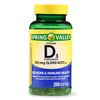 Spring Valley Vitamin D3 Softgels, 5000 IU, 250 Count Bottle