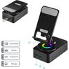 Cell Phone Stand with Wireless Bluetooth Speaker, LED, Anti-Slip Base HD Sound