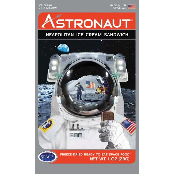 Astronaut Foods Neapolitan Ice Cream Sandwich Space Food ( 5 Packets)