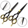 SHARPY - Professional Hair Cutting Scissors Set 2Pcs Thinning Scissors Hairdressing Barber Scissors Set 5.5" with Razor Hand Made from Japanese Steel J2 & Presentation Case Set