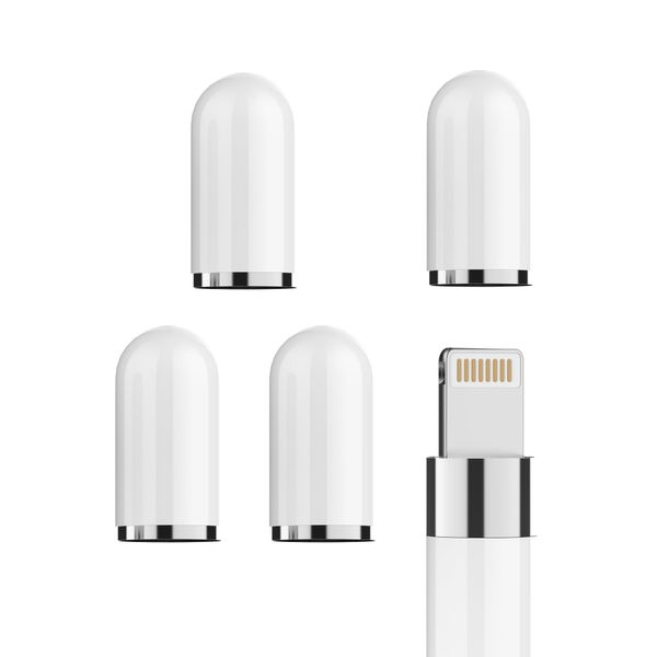 Kefiany Pencil Kappe Apple Pencil 1. Generation Alternative Kappe(4Pack) iPencil Eingabestift Substitution Zubehör Apple Pen Deckel Accessories Mini Ipad Stift Ersatzteile Cap Stiftkappe ip