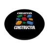 Creative Constructor Brick Builder Block Building Children's PopSockets with Interchangeable PopGrip