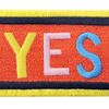 Yes Patch Embroidered Applique Iron On Sew On Emblem