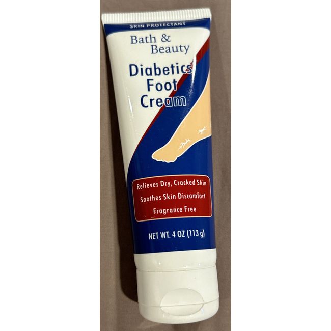 Diabetic Foot Cream Skin Protectant, Fragrance Free, 4 oz Lot Of 3 BRAND NEW