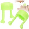 2pcs Eyedrop Guide, Practical Eye Drop Aid Help Applicator Bottle Holder Bracket Device (Green)