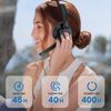 Trucker Bluetooth Wireless Headset With Microphone Mute For Phones PC Zoom Skype