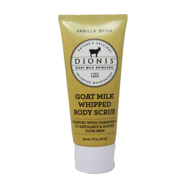 Dionis Goat Milk Whipped Body Scrub Vanilla Bean  2 Ounces