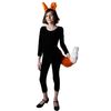 Making Believe Fox Ears & Tail Costume - Oversized Plush - Orange