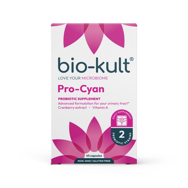 Bio-Kult Pro-Cyan Probiotic, Advanced Multi-Action Formulation for Your Urinary Tract with Cranberry Extract and Vitamin A – 45 Capsules