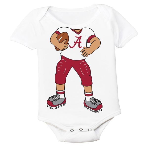 Future Tailgater Alabama Crimson Tide Heads Up! Football Baby Onesie (Newborn)