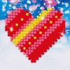 Diamond Dotz Embroidery KIT PTCH, Patchwork Heart, One Size