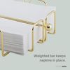 simplywire – Napkin/Serviette Holder with Weighted Bar – Light Gold