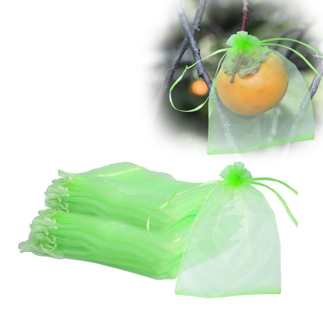 Tcoabl Insect Repellent Net, Fruit Bag, Fruit Protection Net, Bird Net, Insect Repellent Net, Vegetable Protection Net, Insect Repellent Net, Agricultural Net, Gardening Net, Breathable, Water, Light Transmittance, 5.9 x 7.9 inches (15 x 20 cm), Transpare