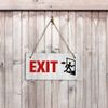 Exit 5x10 Hanging Plus Wall or Door Sign | Office Warning Signage