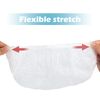 G2PLUS 100PCS Disposable Shower Caps - 44CM Plastic Elastic Bath Cap - Waterproof Hair Caps for Home Use, Hotel, Spa, and Hair Salon