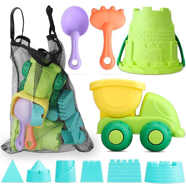 TOY Life Beach Toys for Toddler 1-3 Sand Toys for Kids Beach Toys for Kids Ages 4-8 Sandbox Toys Dump Truck Toy Beach Toys for Kids Ages 8-12 Sand Bucket and Shovel for Kids Sandbox Toys