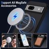 XTCASE For Google Pixel 8A Case Magnetic Compatible with Magsafe, Matt Translucent Mobile Phone Case for Google Pixel 8A Scratch-Resistant PC Back + TPU Bumper - Black