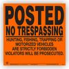 Minuteman Signs | Aluminum No Trespassing Motorized Vehicles Signs Bulk (25)