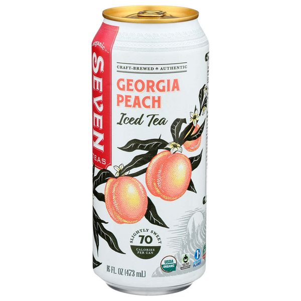 Seven Teas  Tea Georgia Peach Iced  16 Fl Oz