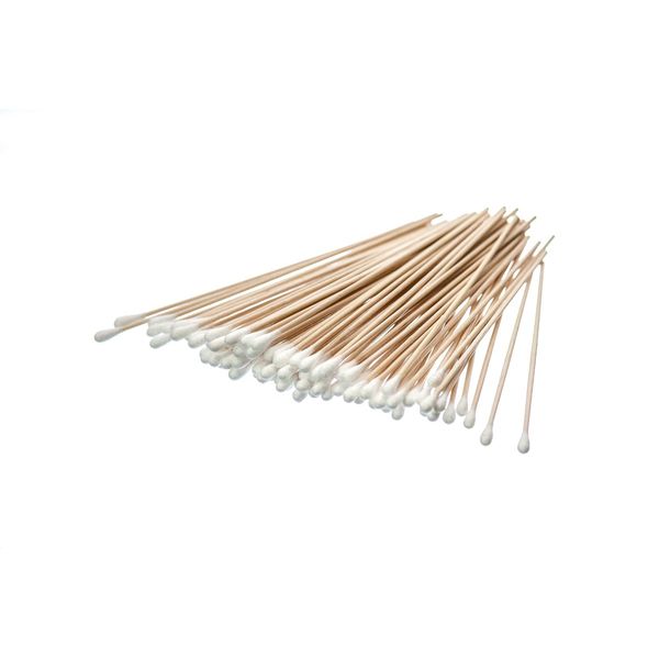 SE 6" Cotton Swabs with Wooden Handles (2 Pack of 100) - CS100-6-2