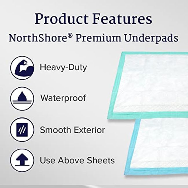 NorthShore MagicSorb Super-Absorbent Disposable Underpads