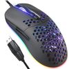 JLY C306 USB Computer Mouse Wired,Lightweight Wired Mice with Honeycomb Shell, Ultralight 70g Honeycomb USB,Plug & Play
