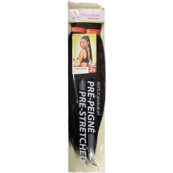 X PRESSION 2X 46'' PRE STRETCHED ULTRA BRAID COLOUR 6 CHESTNUT BROWN