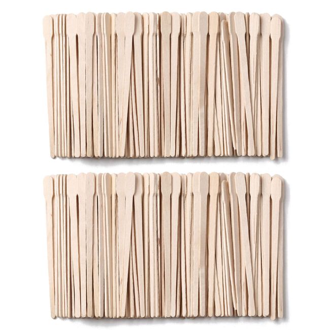Wooden Wax Sticks - HOOMBOOM 300 Pcs Waxing Sticks - 4 Style