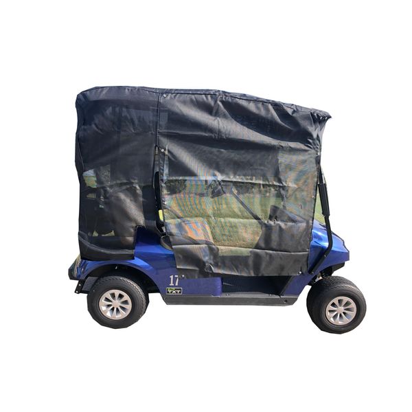 Golf cart Sun Shade Cover Design Exclusively for 2 Seater Yamaha Drive 70" roof Black