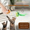Flapping Bird Cat Toy,Interactive Chirping Cat Toy,Simulated Chirping Bird Toy(Light Green)