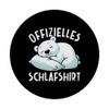 Offizielles Schlafshirt Eisbär Nickerchen Schlafanzug PopSockets Klebender PopGrip