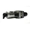 Groz 60352 Filter-Regulator Combination with Polycarbonate Bowl, Semi Automatic Drain, Intermediate - 1/4" NPT