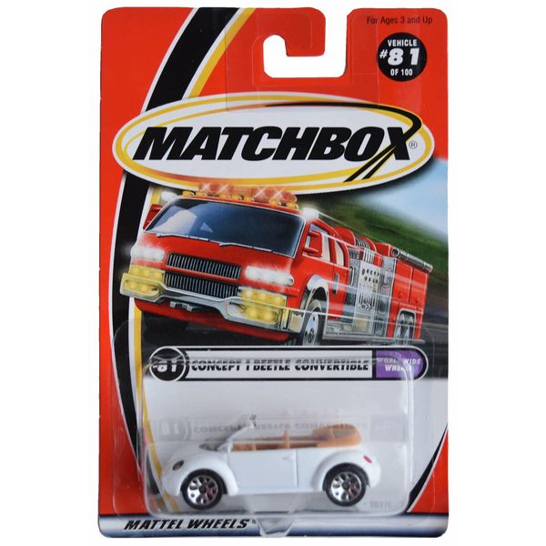 Matchbox Concept 1 Beetle Convertible, Worldwide Wheels [White] 81/100