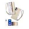 SIZUKA WILL iPhone 16 Plus Notebook Type Case Cover iFunde Smartphone Case Strap Hole with Strap White 1 Piece