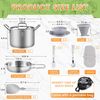 Camping Cookware Mess Kit, Non-Stick Lightweight Pot Pan