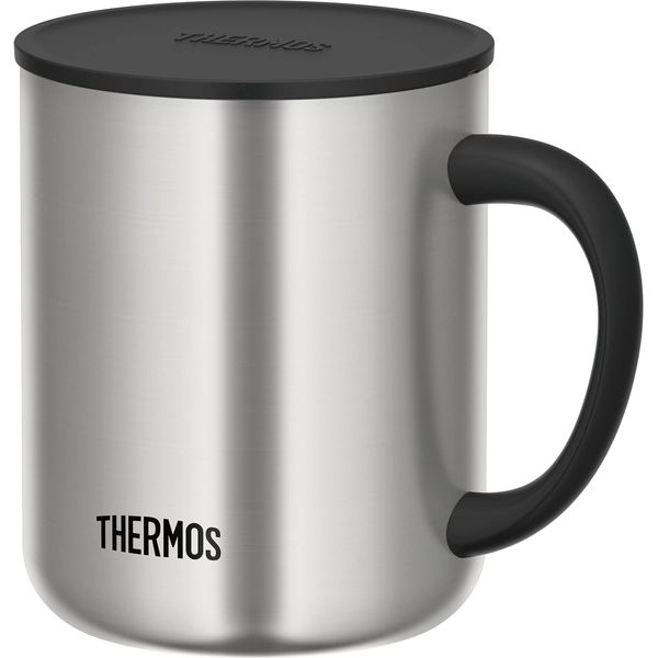 Thermos JDG-450 S Vacuum Insulated Mug, 15.9 fl oz (450 ml), Stainless Steel