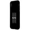 iPhone X/XS I Love Kate Retro Pattern Personalized Smartphone Case