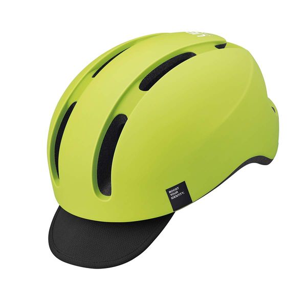 OGK KABUTO Bicycle Helmet Canvas Urban M/L (22.4 - 23.2 inches (57 - 59 cm), Matte Flash Yellow, Recommended by JCF